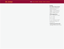 Tablet Screenshot of dr-irmer.de